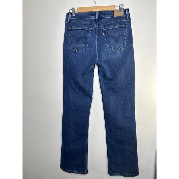 Levis 529 Curvy Bootcut Denim Jeans Women’s Dark Blue Wash Size 10 - Picture 8 of 14